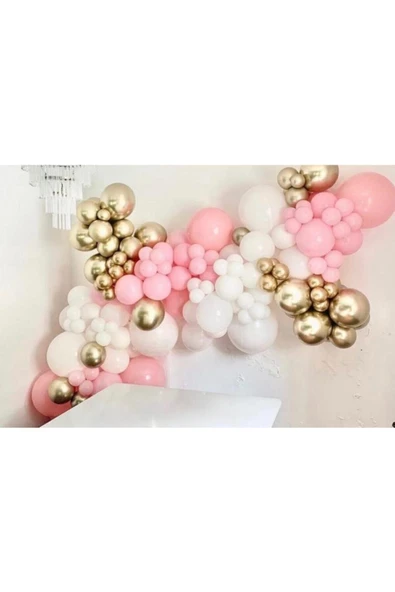 Pazariz Gold Krom Pastel Tonlarda Balon Konsept ürün görseli