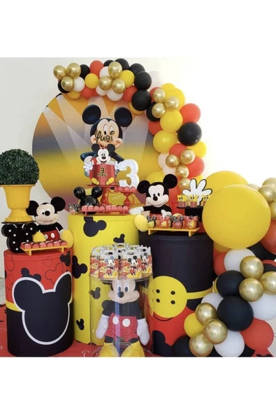 Pazariz Mickey Konsept Balon Zinciri Balon