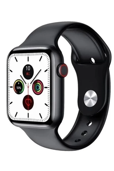 Pazariz Watch 6 2023 Akıllı Saat Nabız Ölçer Çok Fonksiyonlu Siyah ürün görseli 1