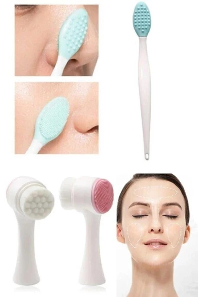 Pazariz 2'li Cilt Bakım Seti - Peeling Fırçası + Çekiç Fırça