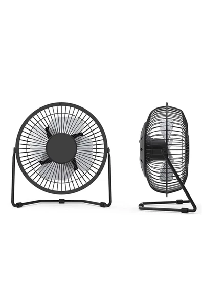 Pazariz Hafif Ve Pratik Usb Ile Çalışan Vantilatör Metal - Resim 3