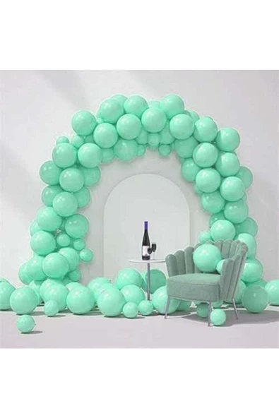 Pazariz Yesil Makaron Zincir Balon Seti
