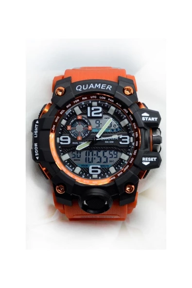 Pazariz Darbeye Dayanıklı Hafif Silikon Kordon Spor Kasa Erkek Saat ürün görseli 1