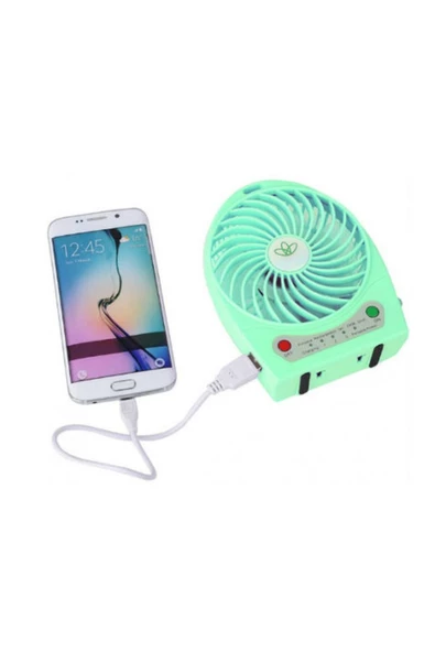 Pazariz Şarjlı Taşınabilir Mini Fan - Vantilatör - Resim 2