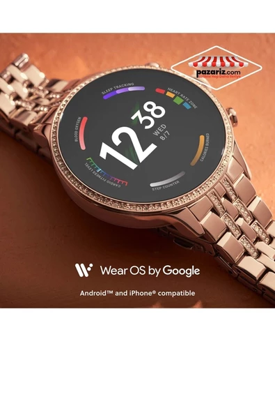 Pazariz Akıllı Saat Serisi SmartWatch Diamond 42mm Çift Kordon Akıllı Saat Sesli Görüşme - Resim 2