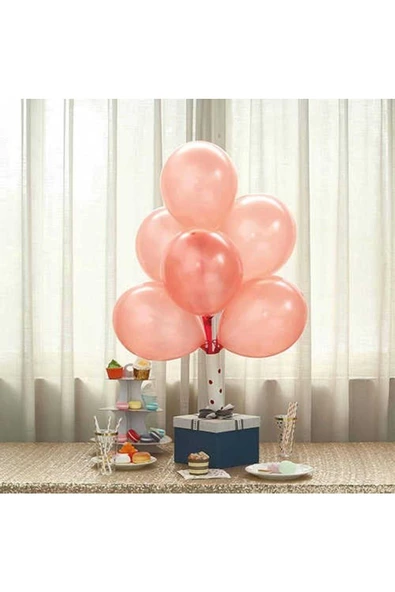Pazariz Somon Pastel Zincir Balon Seti - Resim 2