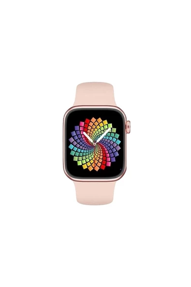Pazariz Watch 7 Pro Tüm Telefonlara Uyumlu Son Sürüm Akıllı Saat Pembe ürün görseli 1