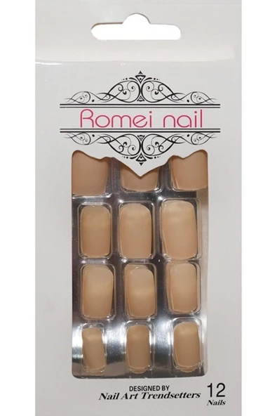 Pazariz Pazarız Nail Takma Tırnak 12'li - Mat Nude