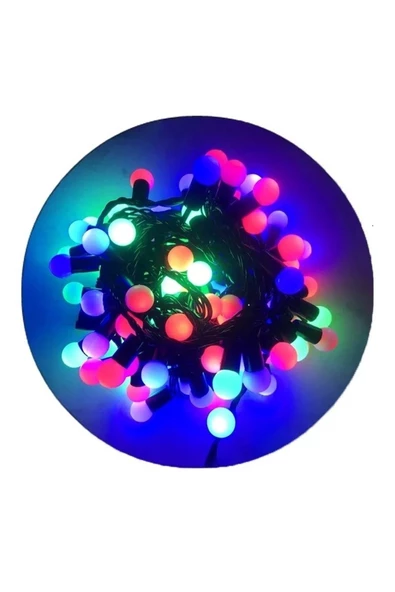 Pazariz Ld-0013rgb Animasyonlu 4.5 Metre Eklenebilir Rgb Top Yılbaşı Led Işık - Resim 3