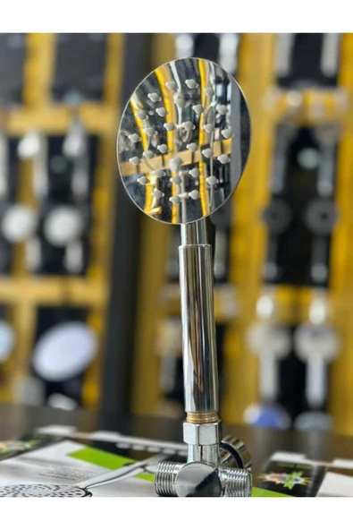 Pazariz Su Tasarruflu Tazyikli Duş Başlığı 304 Kalite Paslanmaz Kırılmaz Çelik Duş Başlığı Yuvarlak ürün görseli 1