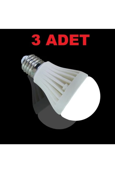 Pazariz 7w Enerji Tasarruflu Led Ampul ( 3 Adet )
