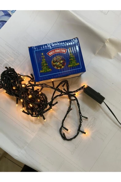 Pazariz Ledli Günışığı Renk 5 Mt Led Yılbaşı Ağaç Süsü Sarkıt Işık ürün görseli 1