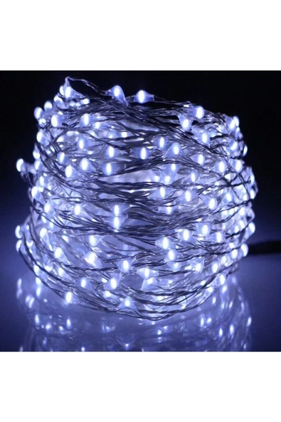 Pazariz Pilli Atif Peri Led Işık 10 mt Beyaz Parti Aydınlatma ürün görseli 1
