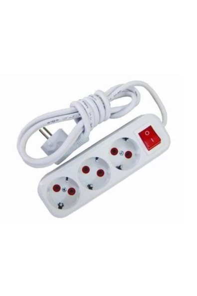 Pazariz 5w Led Ampul + 3 Metre Uzatmalı Anahtarlı 3lü Priz Set- - Resim 2