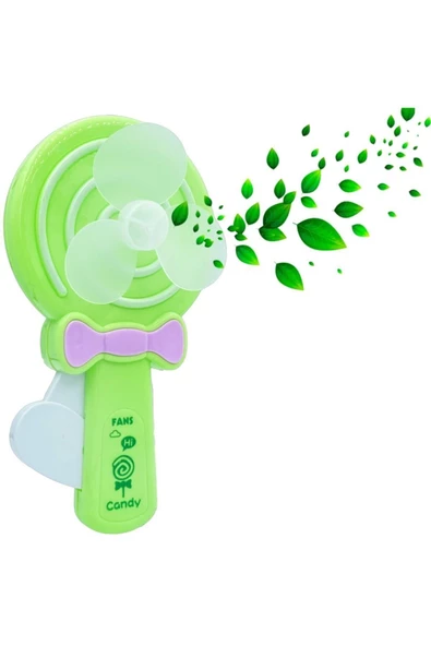 Pazariz El Fanı Vantilatör Candy Manuel Basmalı Taşınabilir Mini Fan Soğutucu