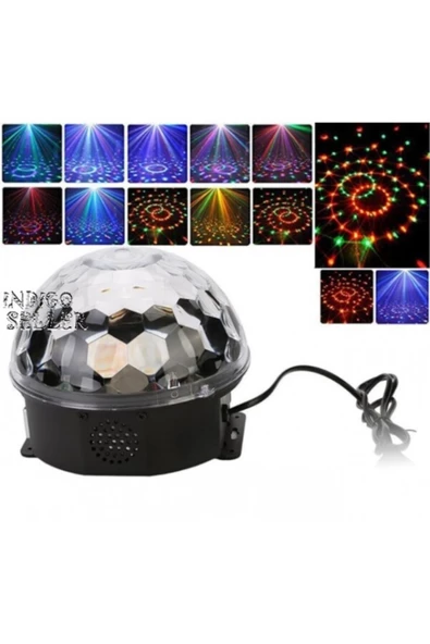 Pazariz Kumandalı Kristal Led Rgb Disko Topu-