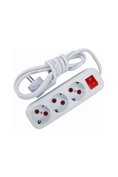 Pazariz 15w Led Ampul + 3 Metre Uzatmalı Anahtarlı 3lü Priz Set - Resim 2