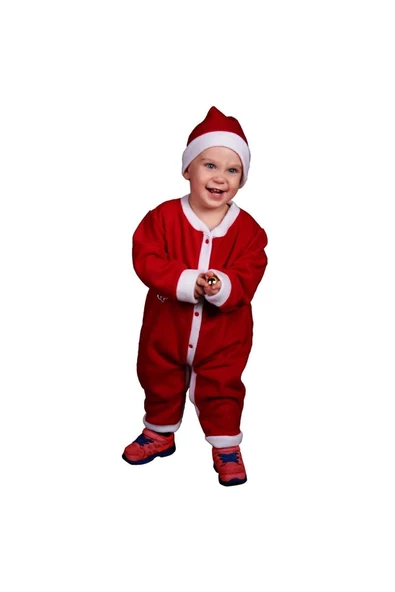 Pazariz Bebek Noel Elbise Noel Baba Kıyafeti Kostümü