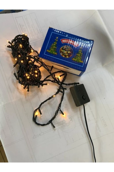 Pazariz Ledli Günışığı Renk 5 Mt Led Yılbaşı Ağaç Süsü Sarkıt Işık - Resim 2