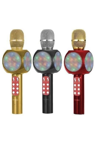 Pazariz Led Işıklı Karaoke Mikrofon ürün görseli 1