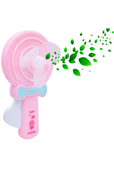 Pazariz El Fanı Vantilatör Candy Manuel Basmalı Taşınabilir Mini Fan Soğutucu