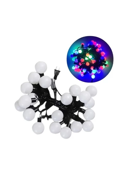 Pazariz Ld-0013rgb Animasyonlu 4.5 Metre Eklenebilir Rgb Top Yılbaşı Led Işık ürün görseli 1