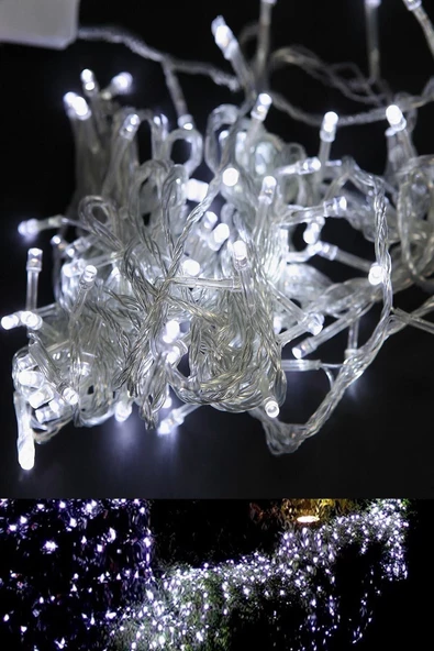 Pazariz Led Twinkle Beyaz Işık Yılbaşı Süsleme Işığı