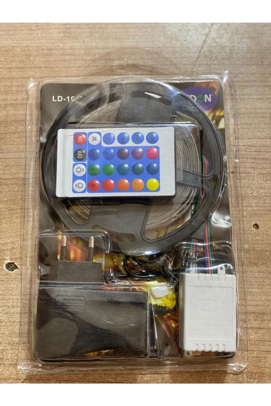 Pazariz ADAPTORLU 5 metre RGB Şerit LED - Resim 2