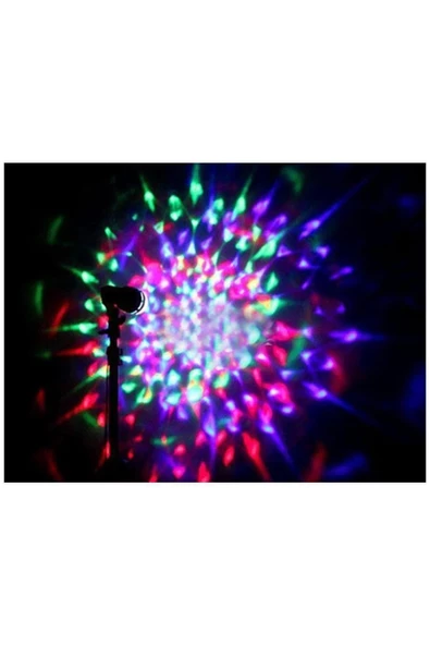 Pazariz Renkli Led Döner Başlıklı Disko Ampulü ürün görseli 1