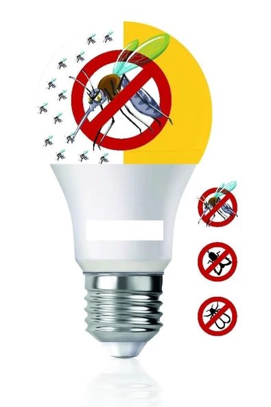 Pazariz Sivri Sinek Kovar 9w Led Ampul Sarı - Beyaz - Resim 3