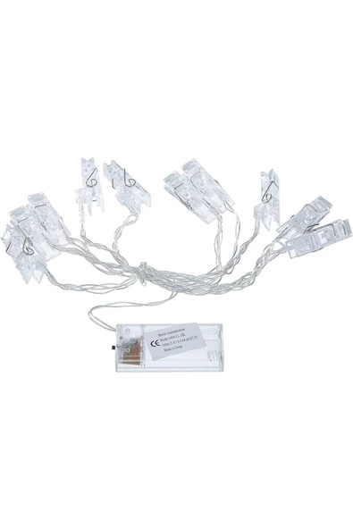 Pazariz Led Işıklı Fotoğraf Mandalları 10 Lu 1,5 Metre Yd1043 ürün görseli 1