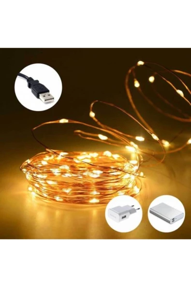 Pazariz Peri Led Yılbaşı Süsleme Led Dekoratif Işık - Resim 3