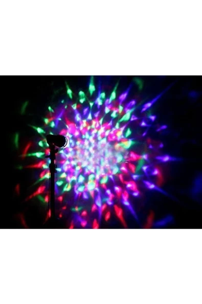 Pazariz Renkli Led Döner Başlıklı Disko Ampulü - Resim 3