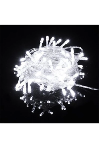 Pazariz 10 M 100 Led Yılbaşı Led Beyaz Işık ürün görseli 1
