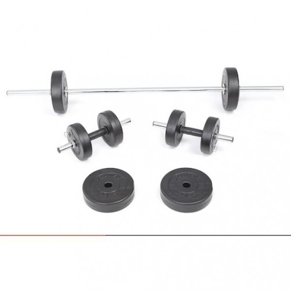 Uzunay Black 35 KG Dambıl Halter Ağırlık Seti - 3