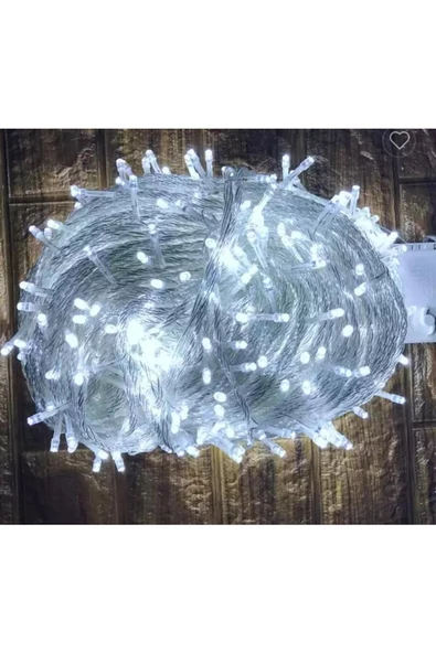 Pazariz 10 Metre 100 Ledli Eklemeli Animasyonlu Beyaz Led Işık - Resim 3
