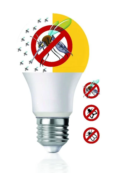 Pazariz Sivri Sinek Kovar 9w Led Ampul Sarı - Beyaz