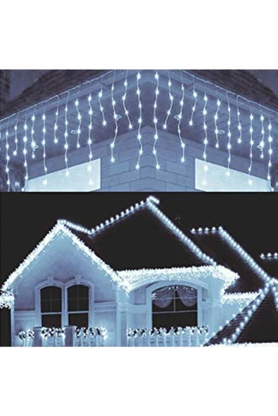 Pazariz 8 Fonksiyonlu 16 Saçaklı Perde Led 3 X 1 (beyaz) - Resim 2