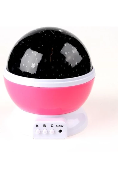 Pazariz Star Master Dönen Işıklı Küre Pembe ürün görseli 1