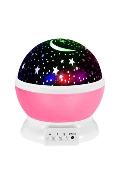 Pazariz Renkli Ve Dönen Star Master Projeksiyon Gece Lambası - Resim 3