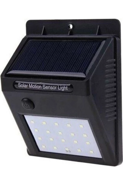 Pazariz Güneş Enerjili Sokak Lambası Solar Bahçe Armatürü Aydınlatması Dış Mekan Işık 20 Led - Resim 3