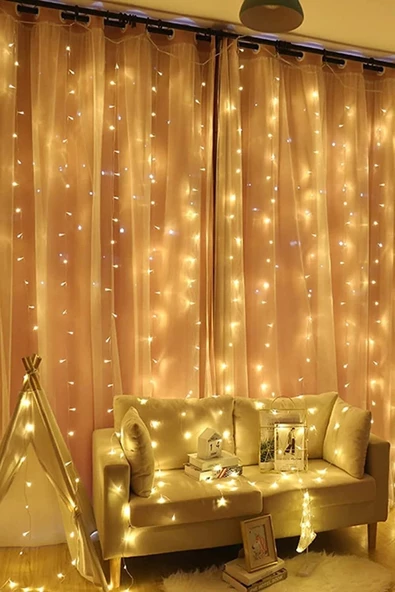 Pazariz 2'li Set Klasik Gece Lambası + Peri Led Işık Yılbaşı Dekorasyon (10 Metre) - Resim 2