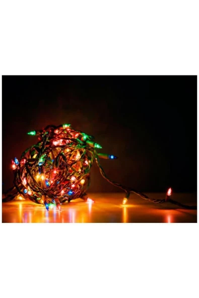 Pazariz 100 Ledli Kırmızı Yılbaşı Ağacı Işığı Led - Resim 2