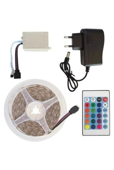 Pazariz 5 Metre RGB Şerit Led Seti - Resim 2