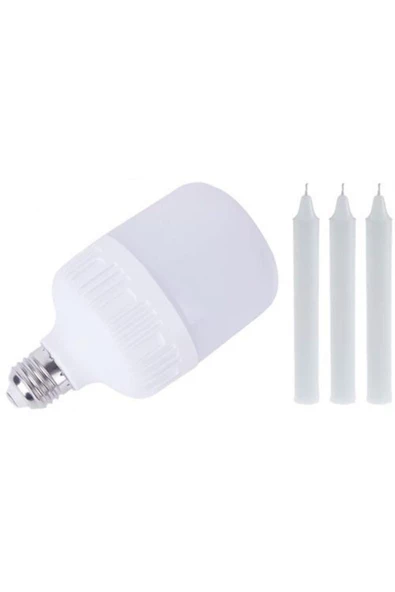 Pazariz 20w 1800 Lümen E27 Led Ampul Mum Seti 6'lı Indirimli Paket