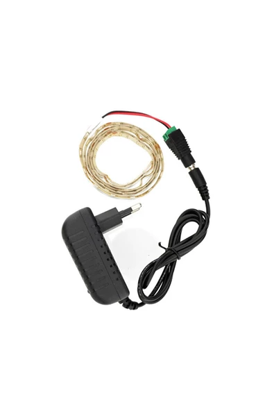 Pazariz Şerit Led 1 Metre Silikonlu Set Soğuk Beyaz - Resim 3