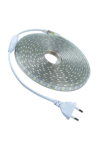 Pazariz Hortum Şerit Led Işık Fiş'li 220 Volt Tak Çalıştır Su Geçirmez Özellikli