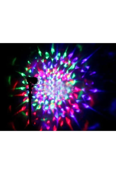 Pazariz Renkli Led Döner Başlıklı Disko Ampulü