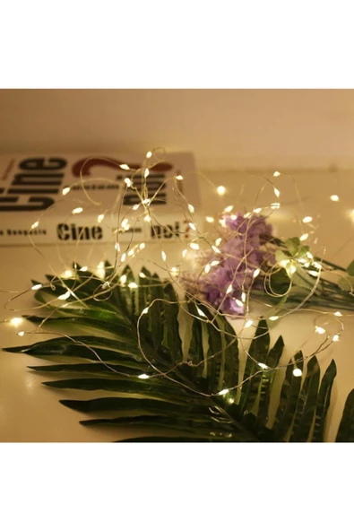 Pazariz Pilli Peri Sarı Led Işık 5 Metre - Resim 3