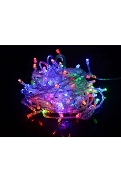 Pazariz 100 Ledli Renkli Yılbaşı Ağacı Işığı Led Ampül - Resim 3